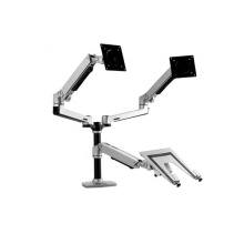 Full Aptop Holder Stand and Motion Dual Arm Monitor Support 32 Inch